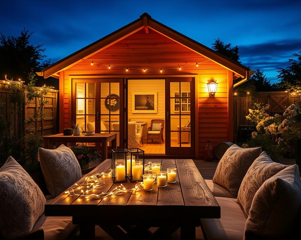 Gartenhaus Beleuchtung Konzepte
