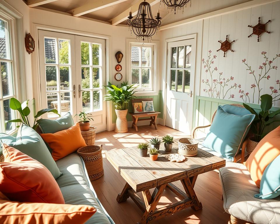 Gartenhaus Farbgestaltung