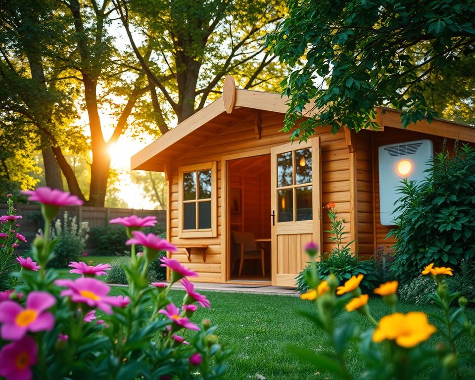 Gasheizung Gartenhaus Heizlösung