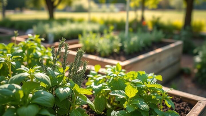 Hochbeet mit verschiedenen Kräutern bepflanzen – Tipps