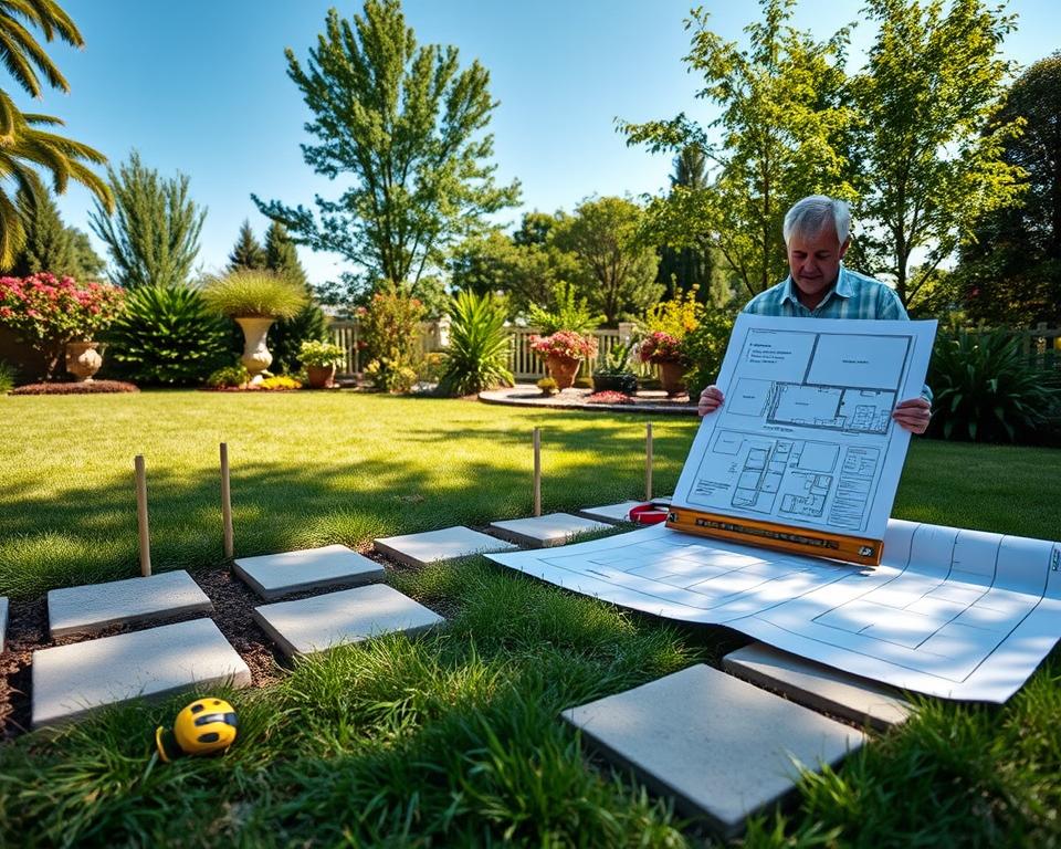 Planung Rasenkantensteine