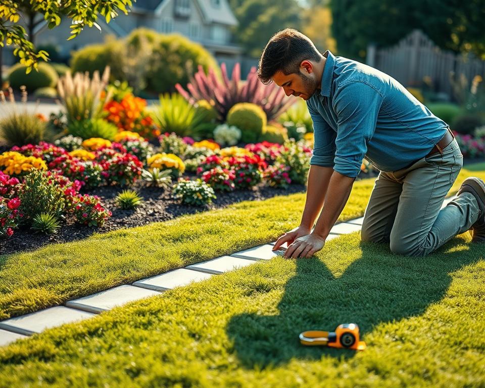Profi Tipps Rasenkantensteine setzen