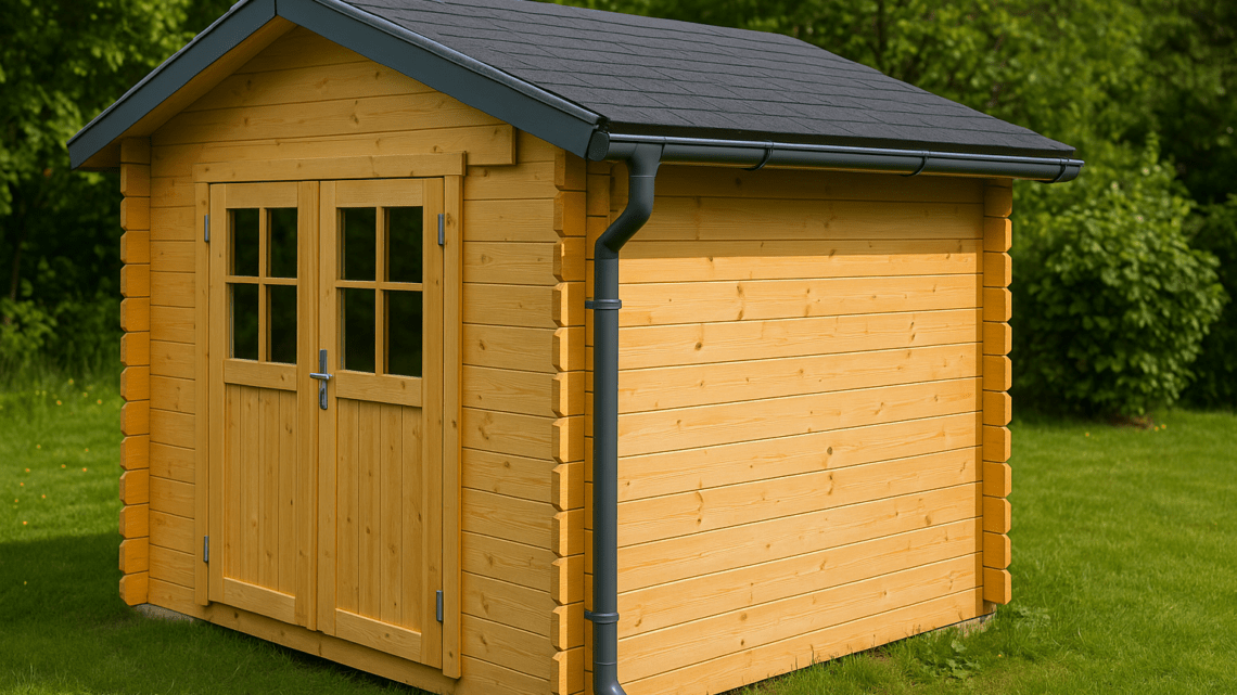 5 clevere Dachrinnen-Lösungen für Ihr Gartenhaus