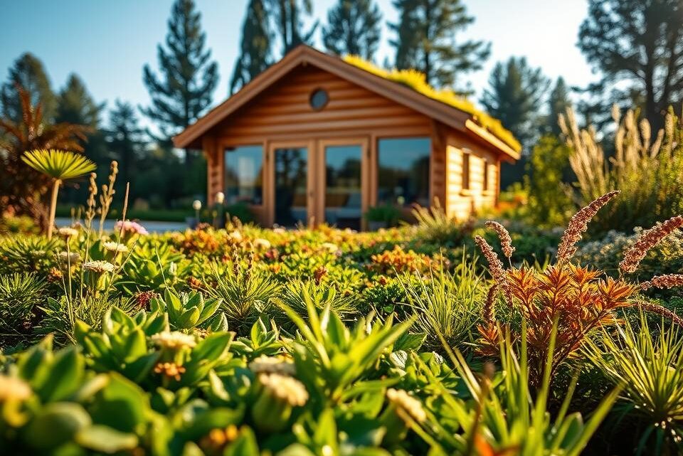 Entdecken Sie die Vorteile einer Dachbegrünung auf dem Holz-Gartenhaus