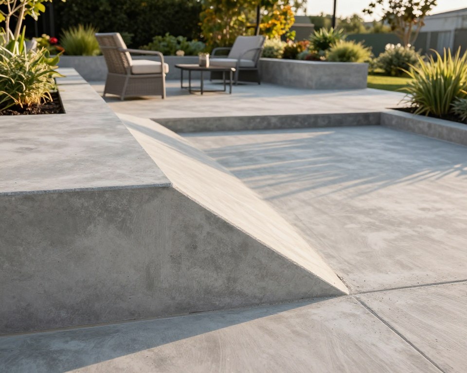 Betonterrasse mit Gefälle