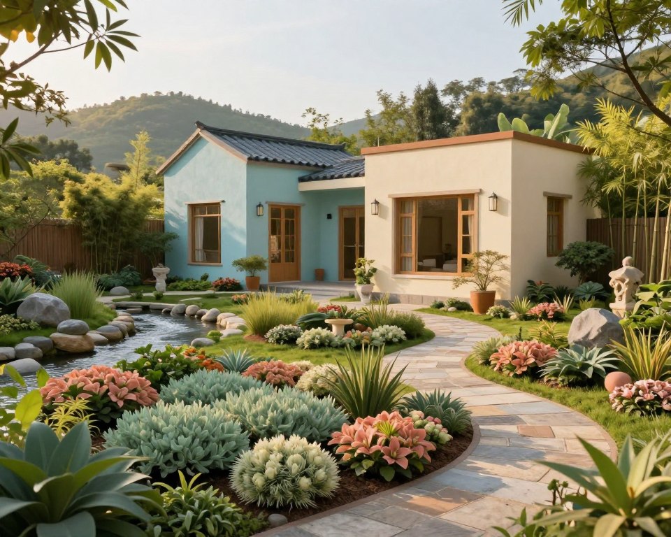 Feng Shui Farben für Gartenhaus