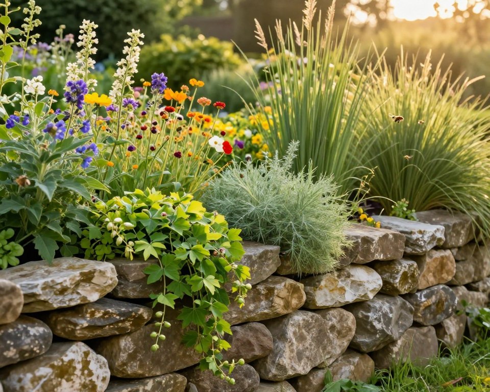 Ökologischer Mehrwert einer begrünten Trockenmauer