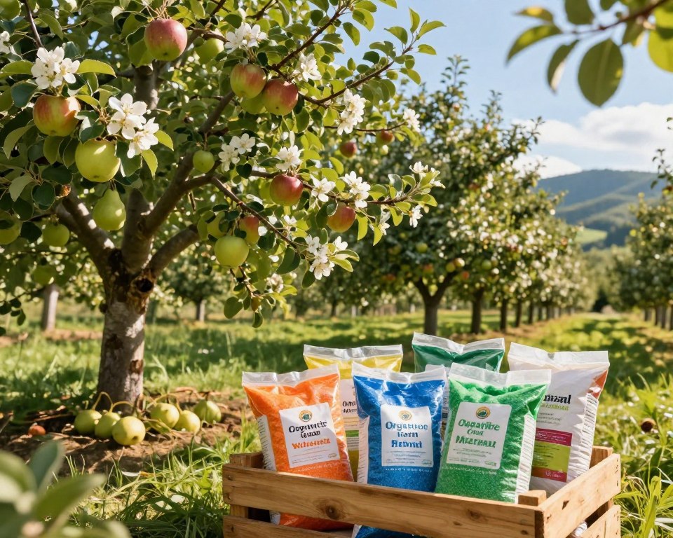 Organische und mineralische Dünger für Obstbäume