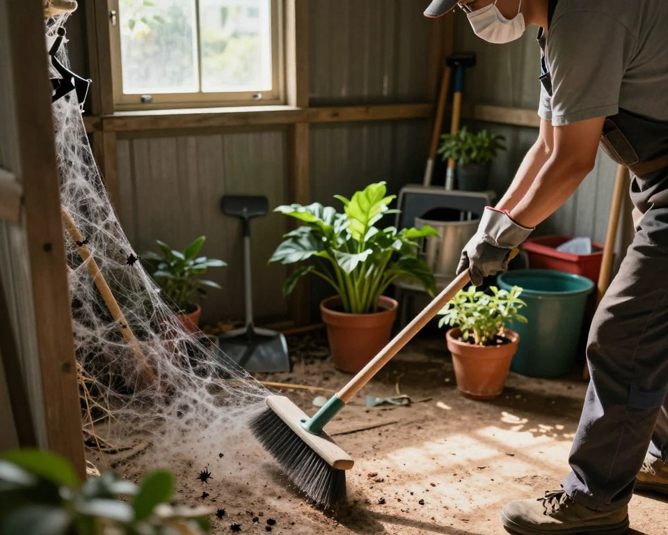Schritt-für-Schritt Spinnenentfernung Schritt-für-Schritt Spinnenentfernung
