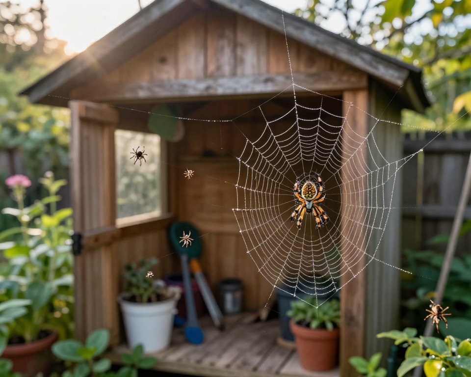 Spinnenarten in Gartenhäusern Spinnenarten in Gartenhäusern