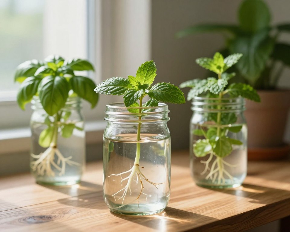 Stecklinge bewurzeln Wassermethode