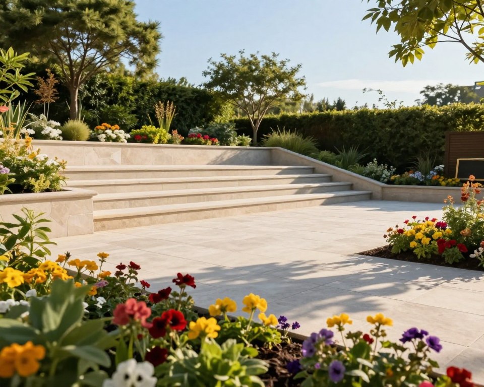 Terrasse planen mit Gefälle