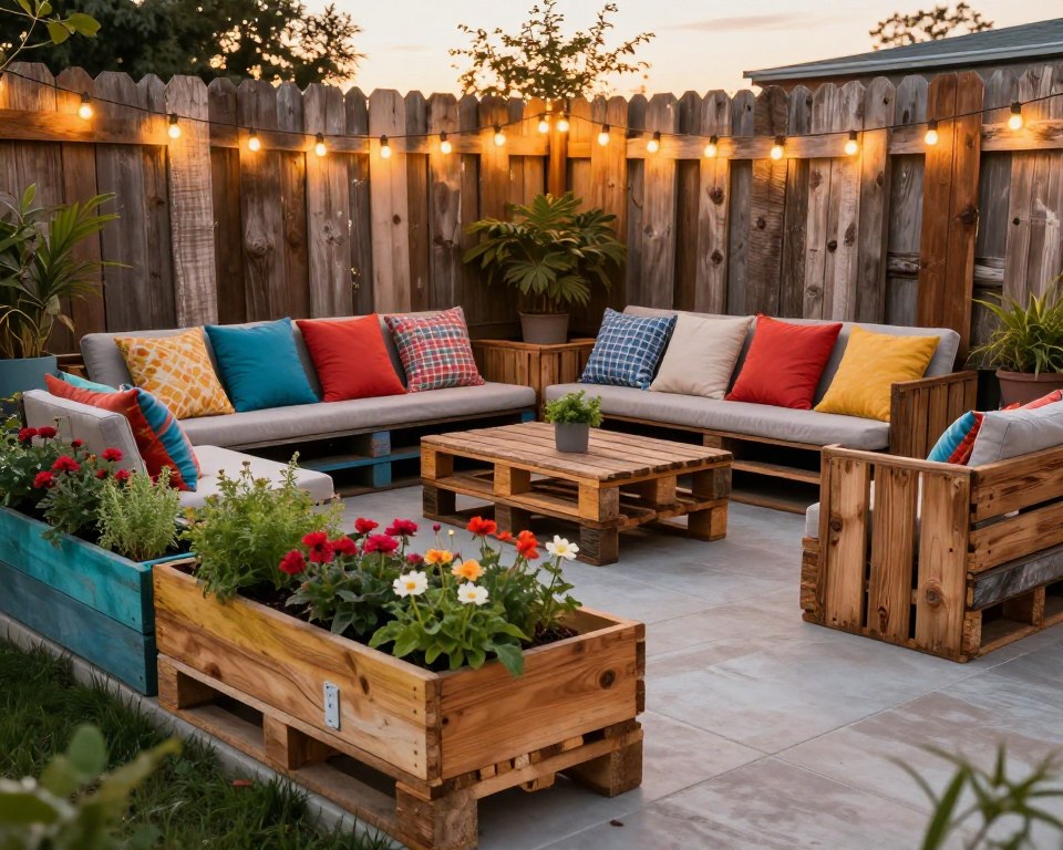 Upcycling Ideen für Terrassengestaltung