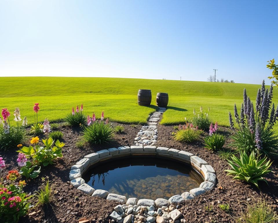 Regenwasserversickerung Garten