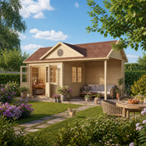 26% reduziert! 6 × 3 m | Gartenlounge Teehaus Kirkless 44 | klassisch | winterfest Unkategorisiert online kaufen
