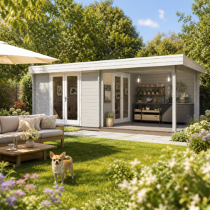 26% reduziert! 6 × 4 m | Gartenlounge Ranja 44 | Flachdach | winterfest Unkategorisiert online kaufen