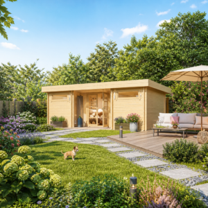 26% reduziert! 7 × 4 m | Gartenlounge Aargau 44 | Flachdach | modern | winterfest Unkategorisiert online kaufen