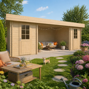 26% reduziert! 8 × 4 m | Gartenlounge Gorbea 44 | Flachdach | modern | winterfest Unkategorisiert online kaufen