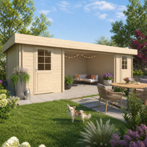 26% reduziert! 8 × 4 m | Gartenlounge Gorbea 70 | Flachdach | modern | winterfest Unkategorisiert online kaufen
