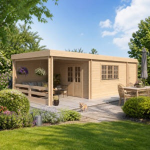 26% reduziert! 9 × 4 m | Gartenlounge Aksel 44 | Flachdach | modern | winterfest Unkategorisiert online kaufen