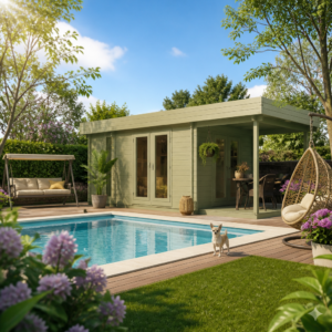 26% reduziert! 6 × 4 m | Flachdach Gartenlounge Jesse 28 | modern Unkategorisiert online kaufen