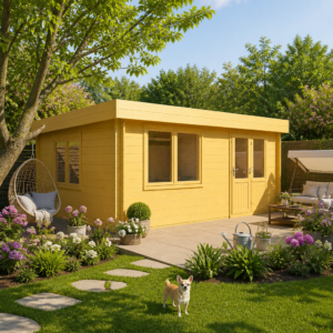 26% reduziert! 5 × 5 m | Flachdach Gartenlounge Orka 28 B | modern Unkategorisiert online kaufen