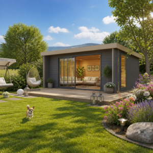 26% reduziert! 6 × 4 m | Gartenlounge Alu Concept 44 I | Terrasse | Pultdach | Glas-Schiebetür | winterfest Unkategorisiert online kaufen