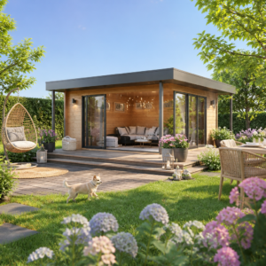 26% reduziert! 6 × 4 m | Gartenlounge Melany Alu 70 | Flachdach | Terrasse | Glas-Schiebetür | winterfest Unkategorisiert online kaufen