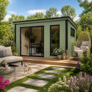 26% reduziert! 4 × 4 m | Gartenlounge Juist-2 | modern | Glas-Schiebetür | winterfest Unkategorisiert online kaufen