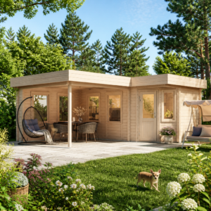 26% reduziert! 6 × 4 m | Gartenlounge Petro | Flachdach | modern Unkategorisiert online kaufen