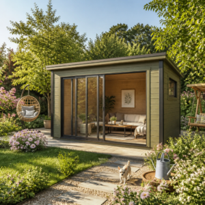 26% reduziert! 4 × 4 m | Gartenlounge Poel-2 | modern | Glas-Schiebetür | winterfest Unkategorisiert online kaufen