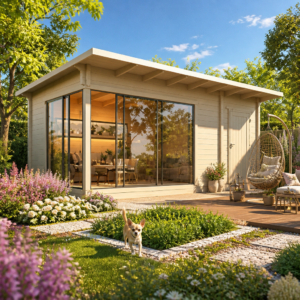 26% reduziert! 6 × 4 m | Gartenlounge Starla 70 B Premium | modern | Glas-Schiebetür | winterfest Unkategorisiert online kaufen