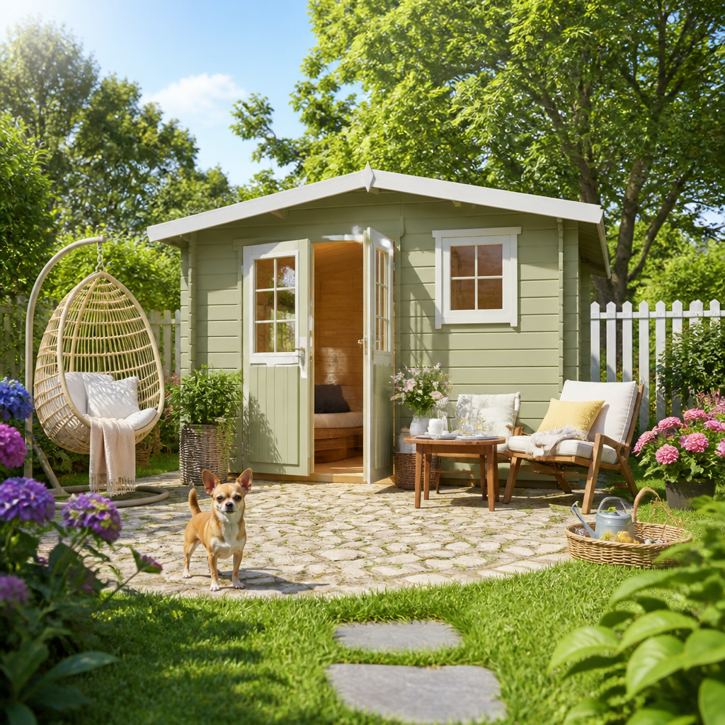 26% reduziert! 3 × 4 m | Satteldach Gartenlounge Eliza 4F