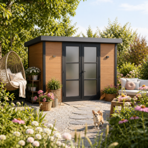 26% reduziert! 3 × 2 m | WPC Gartenlounge FineLine 5,8 m² Teak | modern Unkategorisiert online kaufen