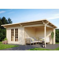 26% Discount! Fjordholz Gartenhaus Modell Jacob 44 A mit Seitend 6x3m