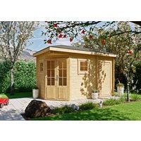 26% Discount! Fjordholz 5-Eck Gartenhaus Modell Evelyn 1D 3x3m