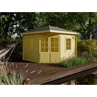 26% Discount! Fjordholz 5-Eck Gartenhaus Modell Evelyn 3A