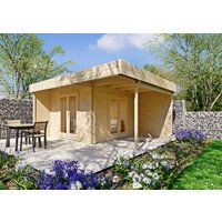 26% Discount! Fjordholz Flachdach Gartenhaus Modell Aaron 28