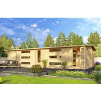26% Discount! Fjordholz Gartenhaus Modell Dundee 70 A 8x4m