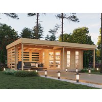 26% Discount! Fjordholz Flachdach Gartenhaus Modell Susan 44 6x4m