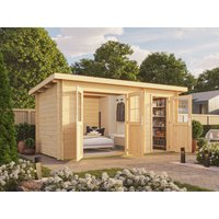 26% Discount! Fjordholz Pultdach Gartenhaus Modell Ezra 2H