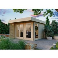 26% Discount! Fjordholz Flachdach Gartenhaus Modell Pina 28