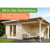 26% Discount! All-In Gartenhaus mit Terrasse inkl. Montage (wahl