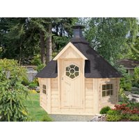 26% Discount! Fjordholz 6-Eck Grillkota Modell Nils 6m²