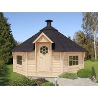 26% Discount! Fjordholz 8-Eck Grillkota Modell Nils 17 m²