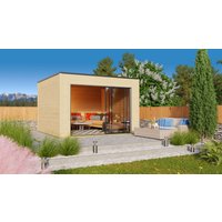 26% Discount! Fjordholz Gartenhaus Modell Q-BIC Alu 70 A