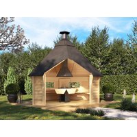 26% Discount! Fjordholz Grillhaus Modell Niklas 9 m²