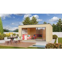 26% Discount! Fjordholz Gartenhaus Modell Q-BIC Alu 70 E