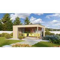 26% Discount! Fjordholz Gartenhaus Modell Q-BIC Alu 70 F