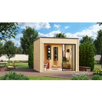 26% Discount! Fjordholz Gartenhaus Modell Q-BIC Alu 70 G